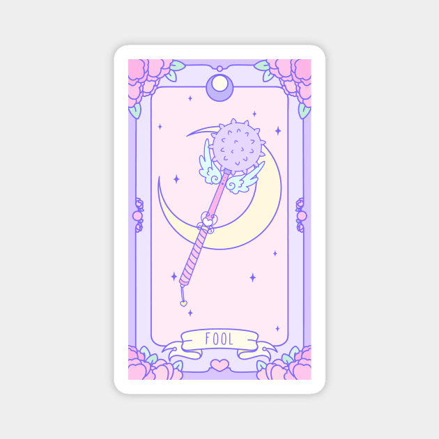 Fool - Pastel Tarot Magnet by Cosmic Queers