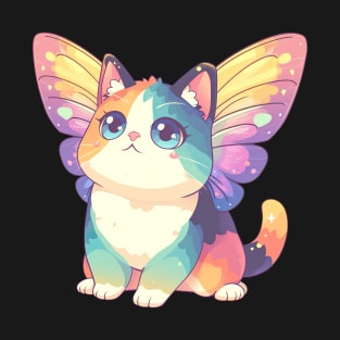Rainbow Kawaii Cat T-Shirt