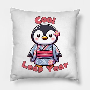 Leap year penguin Pillow