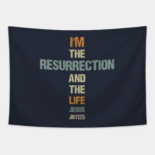 I am the Ressurrection and the Life. John 11:25 Tapestry