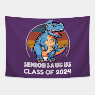 funny  senior 2024 vintage retro style class of 2024 graduation Tapestry