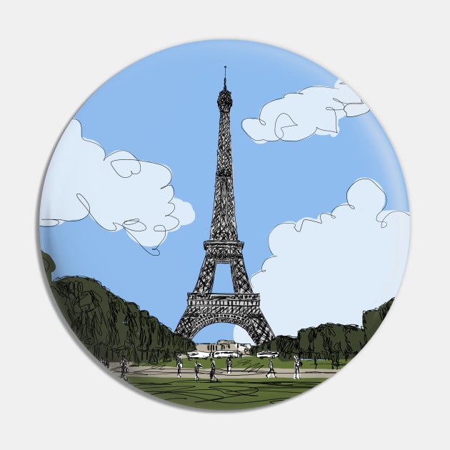 Eiffel Tower Pin by ShopBuzz