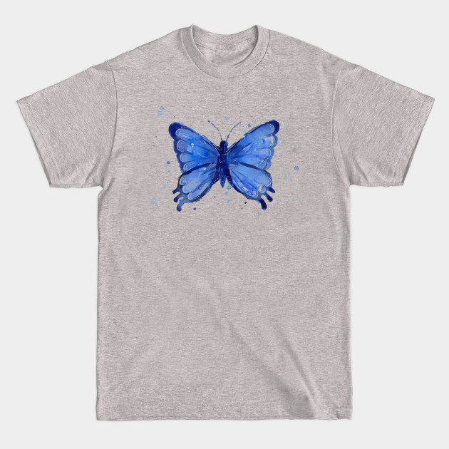 Disover Watercolor Blue Butterfly - Blue Butterfly - T-Shirt