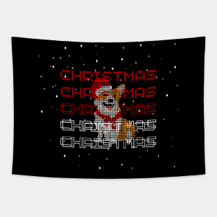 Merry christmas y all - dogs pets Tapestry