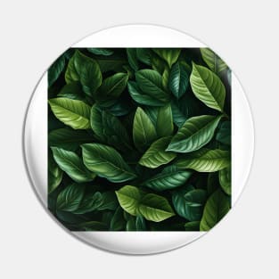 Green Leaves Pattern 10 Pin