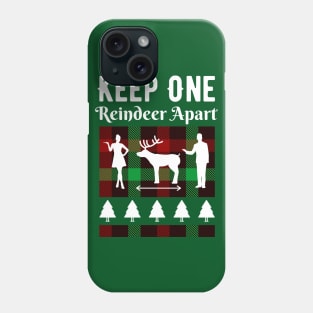 Keep One Reindeer Apart Ugly Xmas Sweater Phone Case