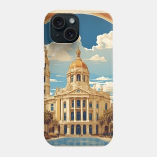 La Plata Argentina Vintage Tourism Poster Phone Case