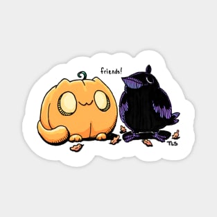 Pumpkitt and the Raven Magnet