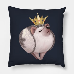 Cute Snooty Royal King or Queen Snob Hedgehog Pillow