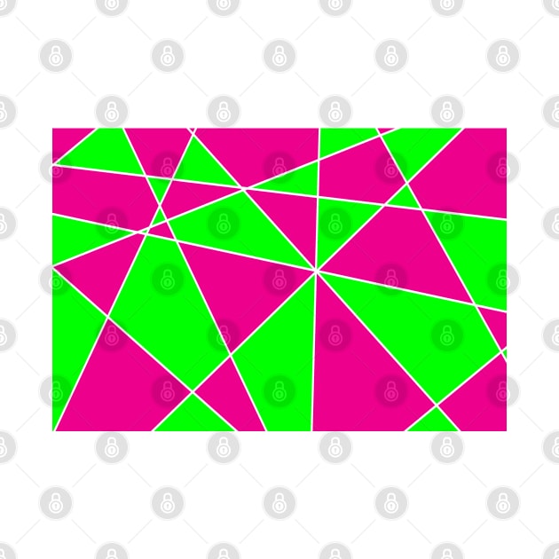 Neon Green And Pink Pattern by LunaMay