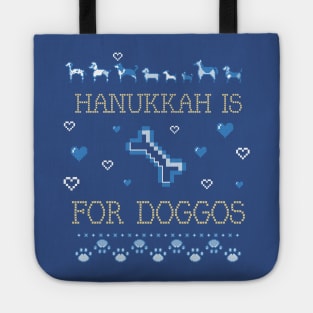 Ugly Sweater: Hanukkah Is for Doggos Tote
