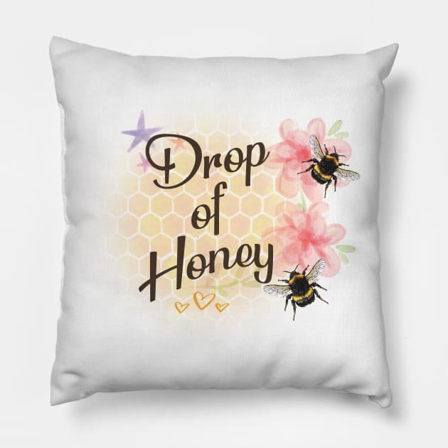 Drop of Honey Pillow by ShawnaMac