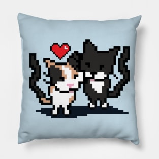 Pixel Cat Love Pillow