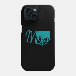 moo1 turquoise Phone Case