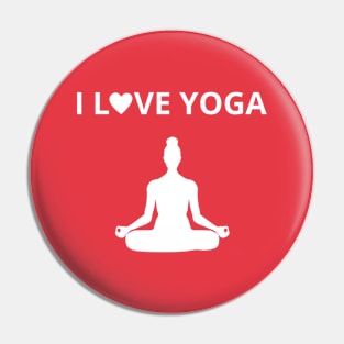 i love yoga Pin