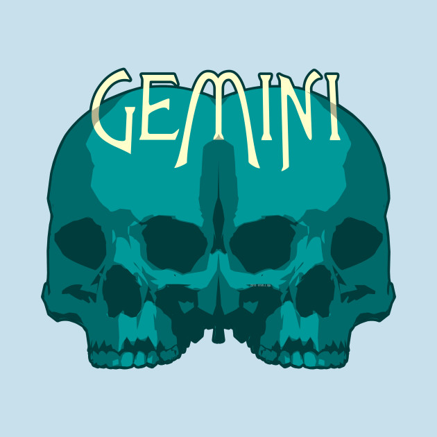 Discover Gemini Blue Skulls - Gemini Skulls - T-Shirt