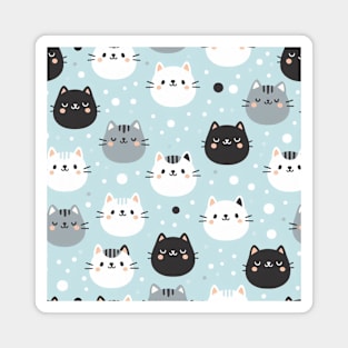 Kitten pattern Magnet