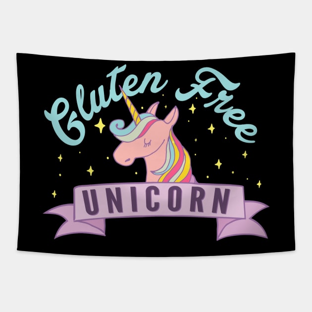 Gluten Free Unicorn Tapestry by thingsandthings