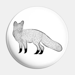 Black Fox Pin