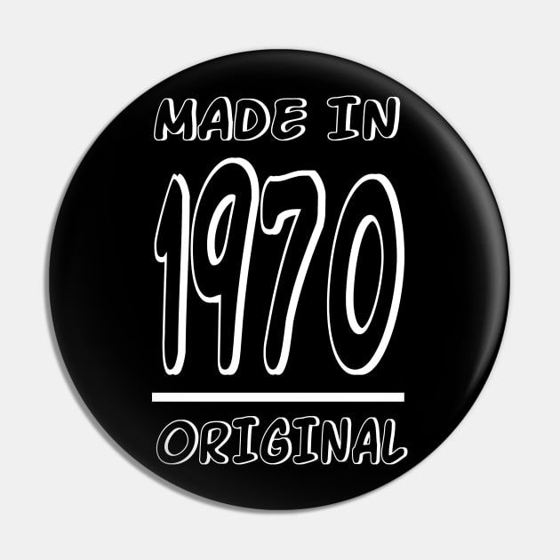 MADE IN 1970 Pin by ARJUNO STORE