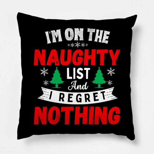 I Regret Nothing Pillow by M.Y