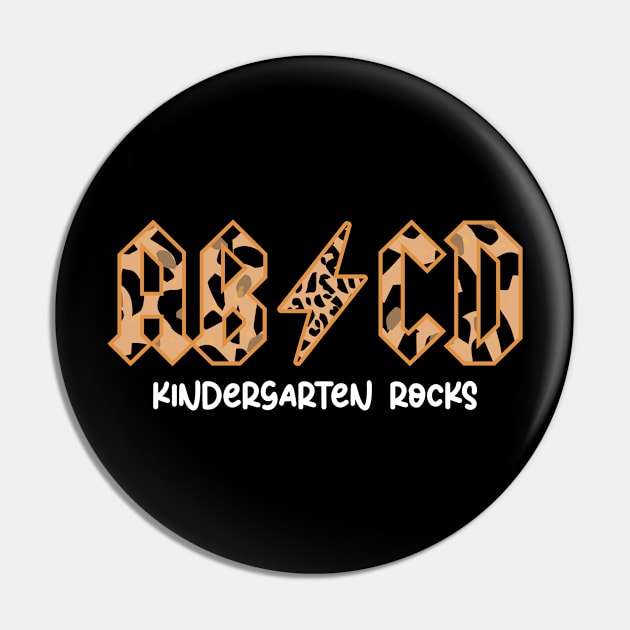 Kinder Rocks Shirt for Kindergarten Boys Cute Gift ABCD Rock Pin by Vixel Art