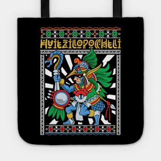 Aztec god of war and the sun - Huitzilopochtli Tote