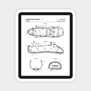 Ballet Slipper Patent - Ballet Dancer Company Opera Art - White Magnet