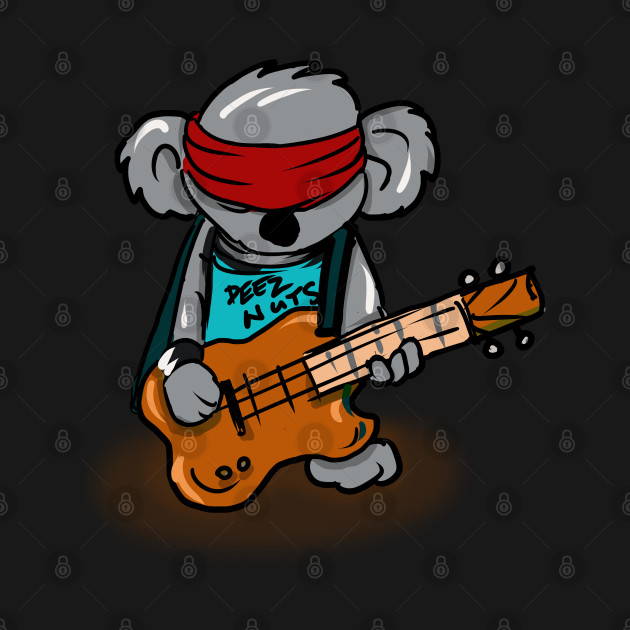 Disover Koala Playing a Bass Guitar - Koala Bear - T-Shirt