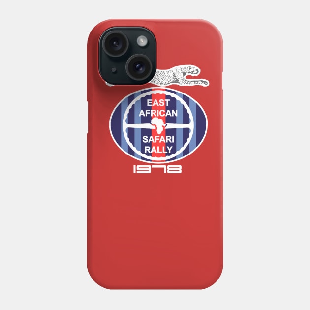 East African Safari Rally 78 Martini Phone Case by NeuLivery