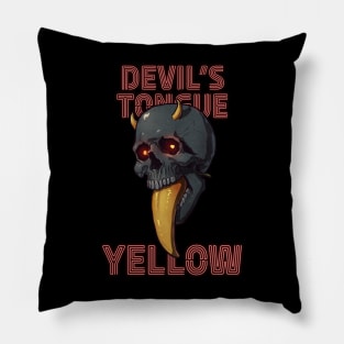 Devil's Tongue Yellow Pepper Pillow