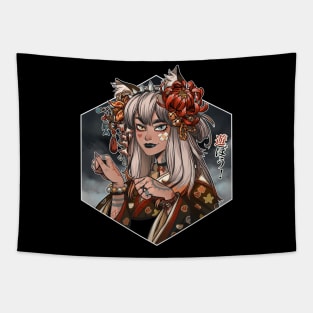 Kitsune girl Tapestry