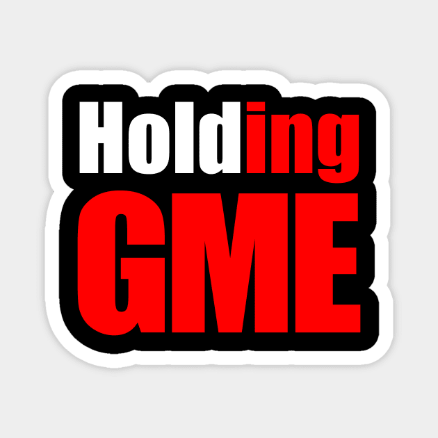 Holding GME Magnet by Trend Fox