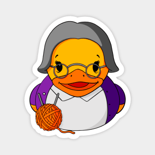 Grandmother Rubber Duck Magnet