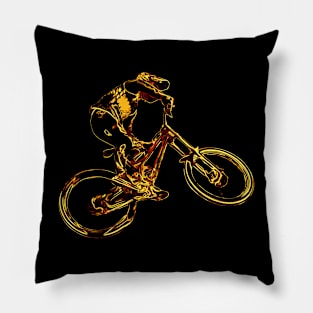 downhill moutain bike Pillow