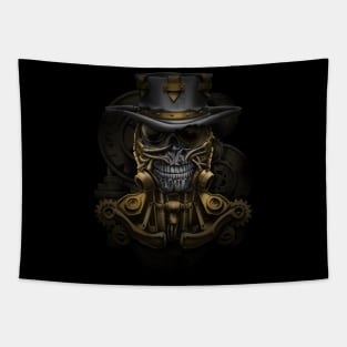 steampunk skull Tapestry