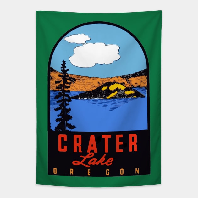 Crater Lake Tapestry by Midcenturydave