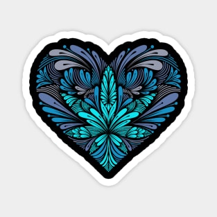 Blue Heart Magnet