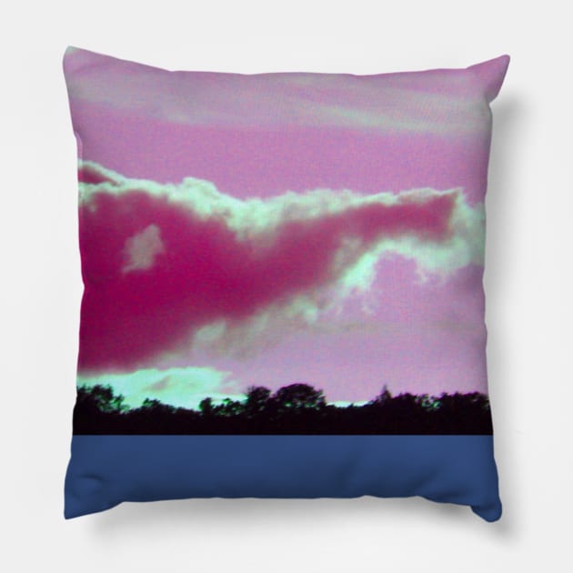 Pink Elephant Cloud-Available As Art Prints-Mugs,Cases,Duvets,T Shirts,Stickers,etc Pillow by born30