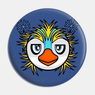 Chill Super Penguin Pin