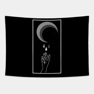 Hand and Moon Tapestry