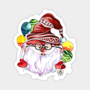 Santa Claus Face balloon Magnet