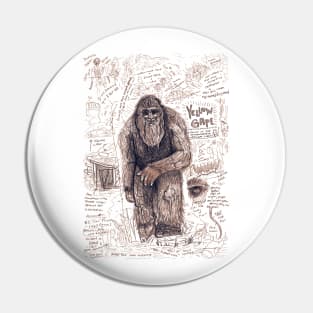 Yellow Gape - Monongahela Bigfoot Pin