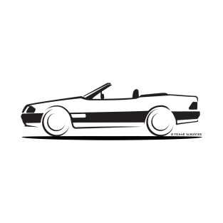 Mercedes Benz 500SL W129 Blk T-Shirt