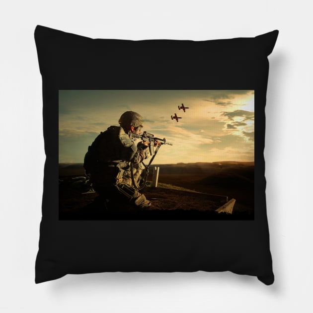 Air Support Pillow by aviationart