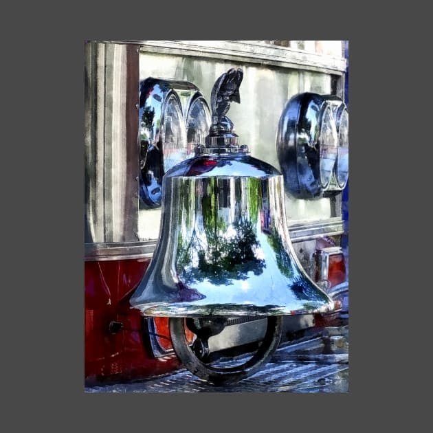 Firemen - Fire Engine Bell Closeup by SusanSavad