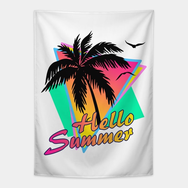 Hello Summer Tapestry by Nerd_art