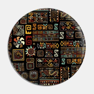 Native american design theme, Ethnic ornament Pin