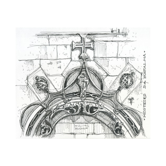 Mosteiro da Batalha sketch by terezadelpilar