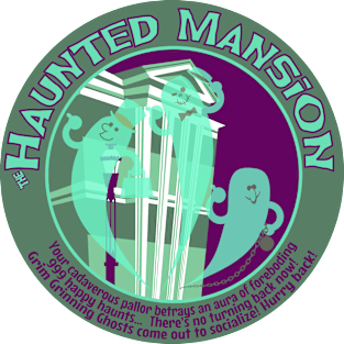 Haunted Mansion (green and purple) Magnet